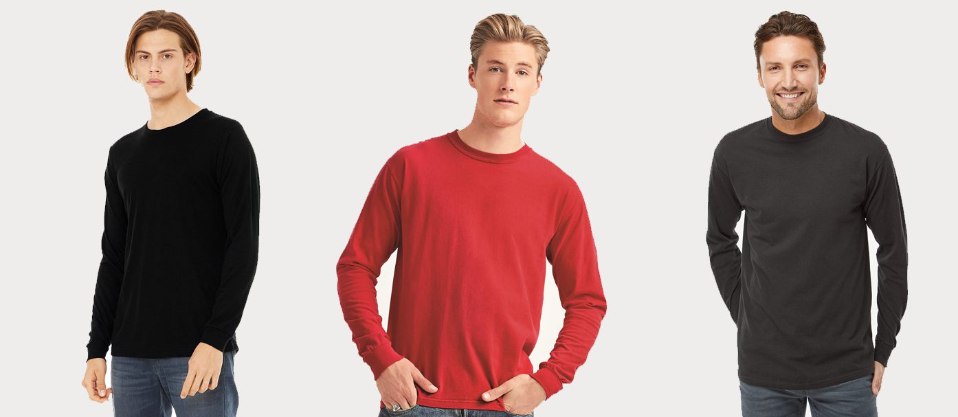 We have found the Top 3 Quality Long Sleeves T-Shirts to Print on.