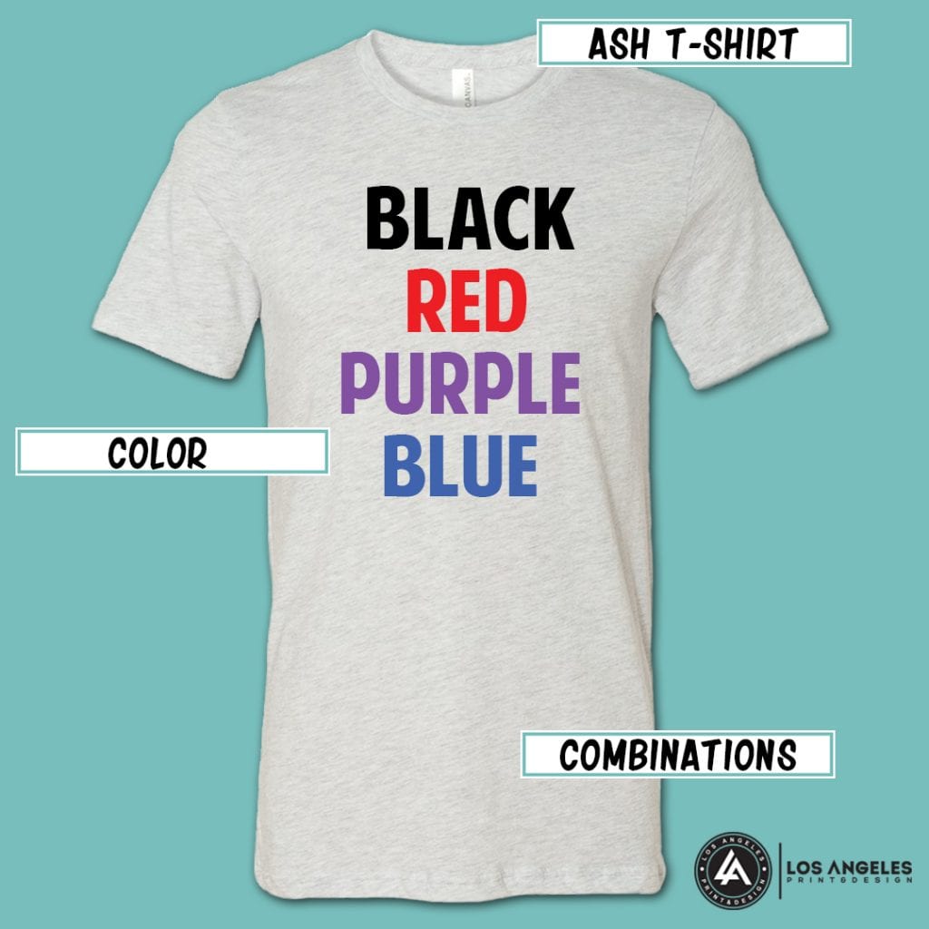 T-Shirt Color Palette: Shades of Blue